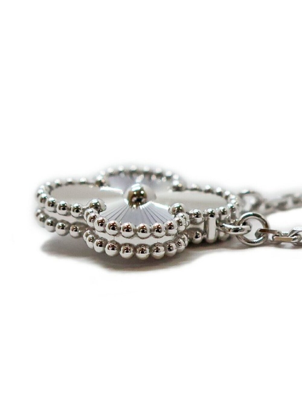 ★SOLD★ Van Cleef & Arpels Ten Vintage Alhambra Necklace Guilloche - Picture 2 of 9